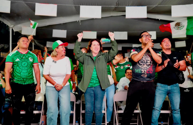 Margarita González Saravia comparte con familias morelenses la pasión del Mundial 2026