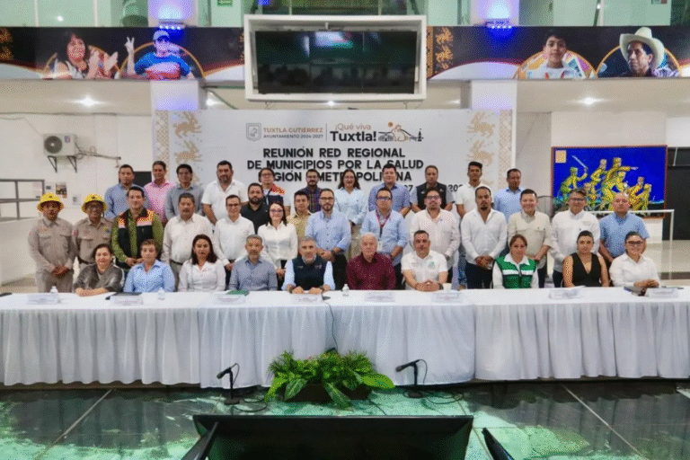 Tuxtla fortalece la coordinación regional durante la Reunión de la Red de Municipios por la Salud