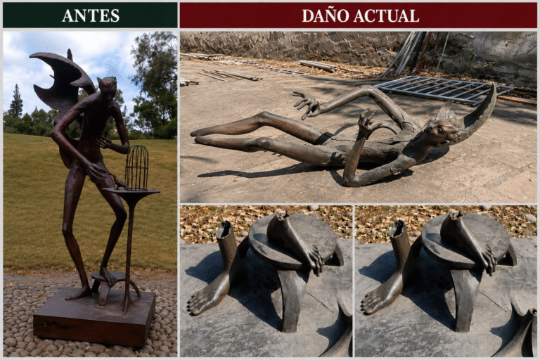 Cuautitlán Izcalli recuperará escultura de Yazbek abandonada por Gobierno panista