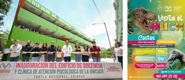 Eduardo Ramírez fortalece la educación y amplía espacios deportivos para estudiantes de Chiapas