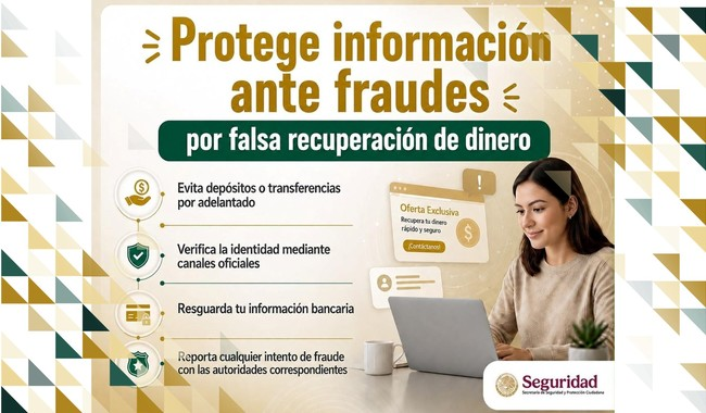 SSPC alerta por fraudes que prometen recuperar dinero perdido en estafas