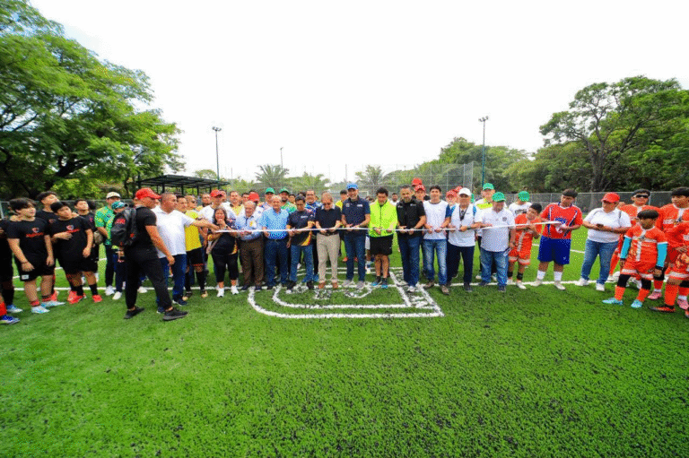 Caña Hueca estrena canchas rehabilitadas para fortalecer el deporte y la convivencia familiar