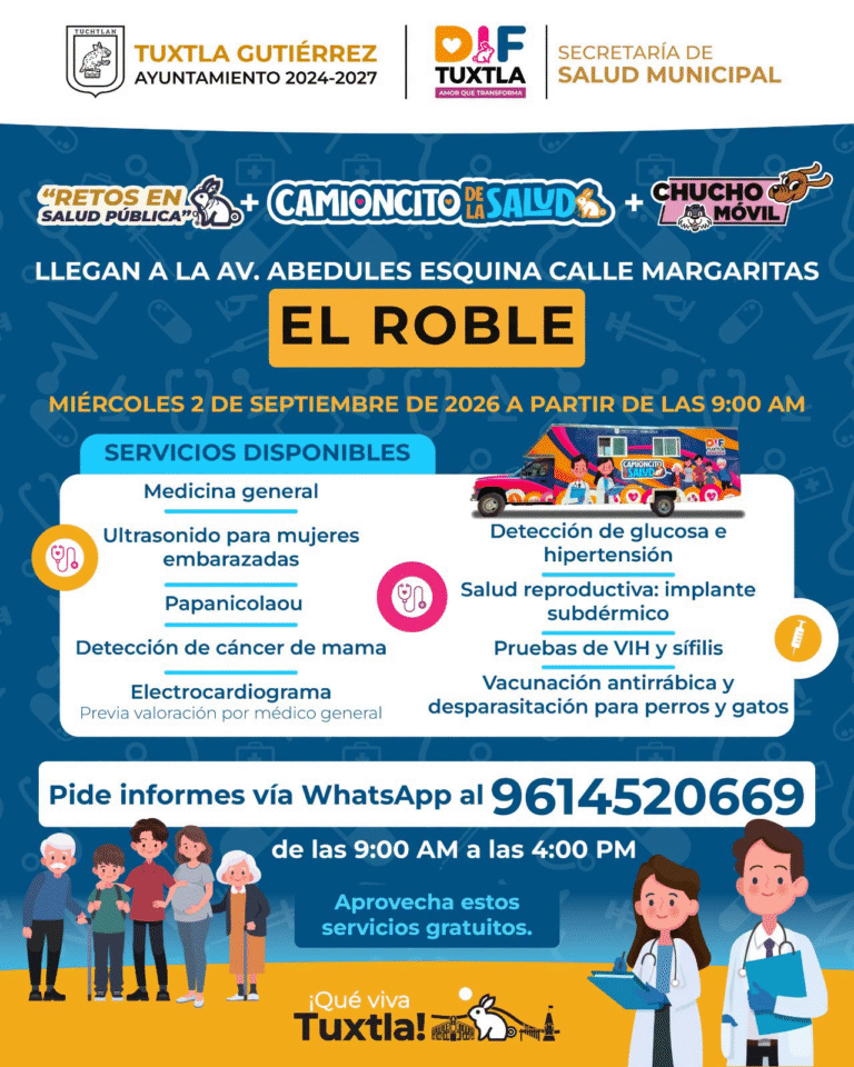 El Roble recibirá jornada gratuita de salud con atención para familias y mascotas