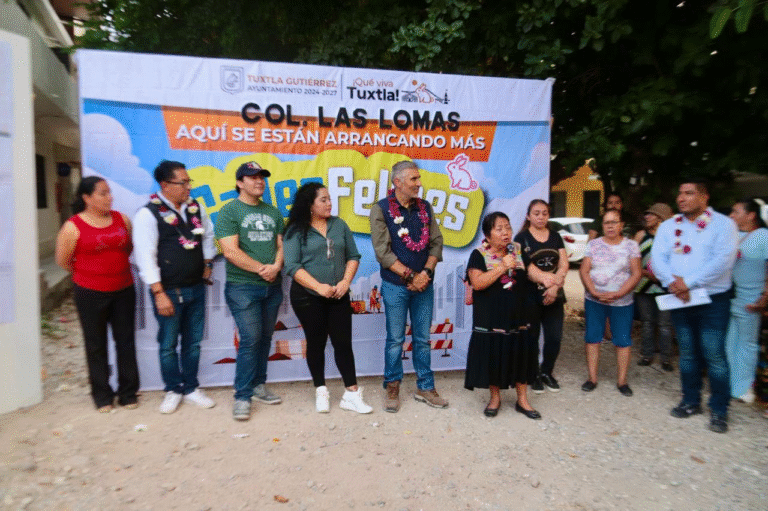 Ángel Torres impulsa nueva obra de Calles Felices en la colonia Las Lomas