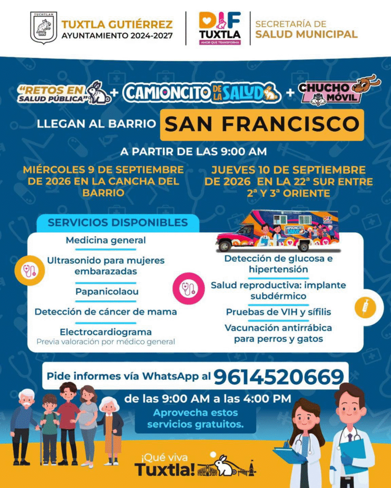 San Francisco recibirá jornada gratuita de salud con servicios para la ciudadanía