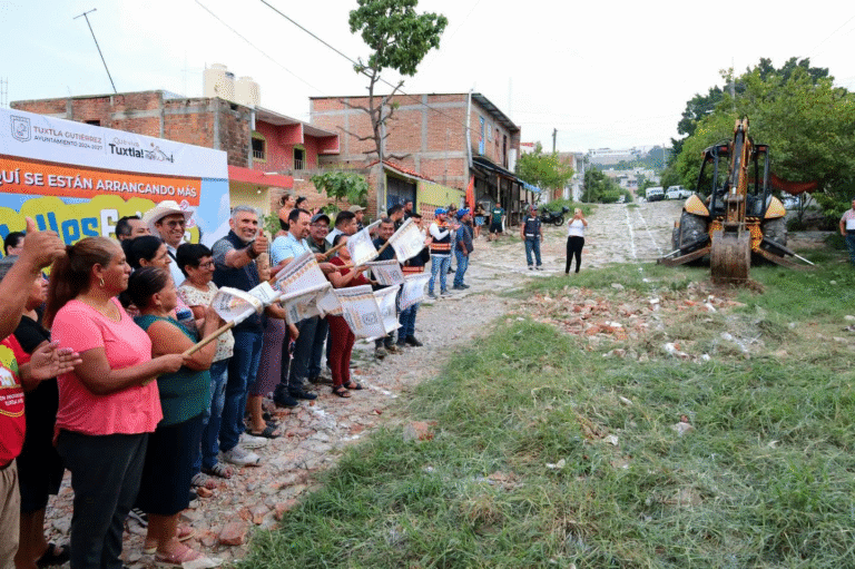 Ángel Torres impulsa nueva obra de Calles Felices en la colonia Belisario Domínguez