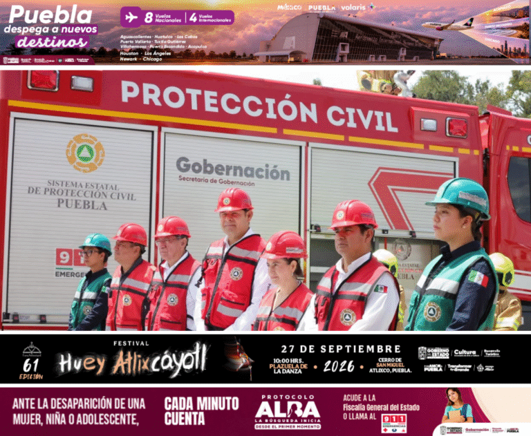 Puebla fortalece su capacidad preventiva con participación de más de 1.5 millones en el Simulacro Nacional 2026