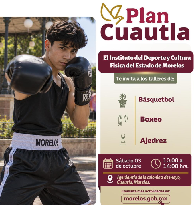 Cuautla tendrá jornadas gratuitas de deporte y activación física durante octubre