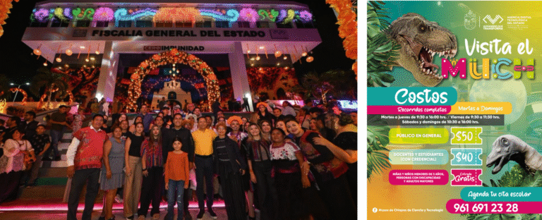 Eduardo Ramírez celebra las tradiciones de Día de Muertos junto a familias chiapanecas