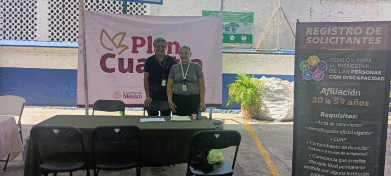 Plan Cuautla acerca prerregistro de pensión para personas con discapacidad en Guadalupe Victoria