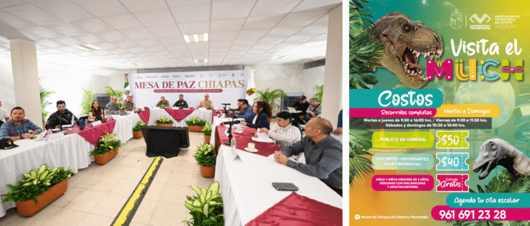 Eduardo Ramírez encabeza Mesa de Paz para fortalecer la seguridad en Chiapas