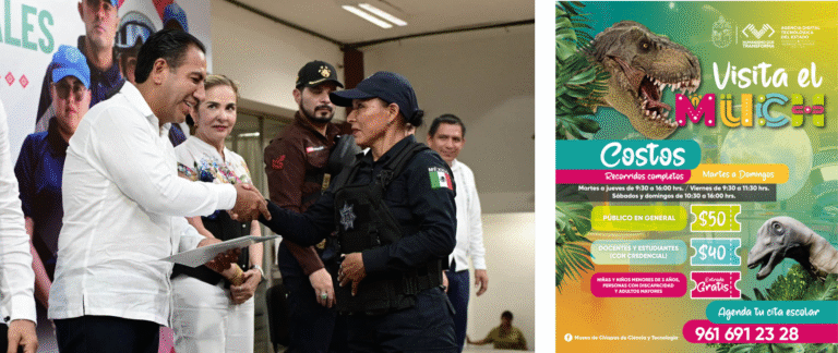 Eduardo Ramírez destaca profesionalización académica de policías municipales en Chiapas