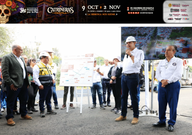 Puebla interviene 76 vialidades con el Programa de Infraestructura Vial 2026